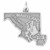 Image of Maryland State Charm 925 Sterling Silver