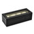 Image of Matte Black Wood 4 Watch Box w/ Glass Top and Velour Lining & Pillows
