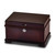 Matte Cherry Finish Bubinga (African Rosewood) Veneer w/ Tray Jewelry Chest