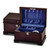Matte Cherry Finish Bubinga (African Rosewood) Veneer w/ Tray Jewelry Chest