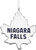 Image of Medium Coined Niagara Falls Maple Leaf Charm (Choose Metal) by Rembrandt