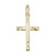 Medium Flared Ends Cross Charm (Choose Metal) by Rembrandt