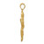 Image of Mens 14K Yellow Gold Polished & Textured Snake Pendant Image of Mens 14K Yellow Gold Polished & Textured Snake Pendant