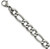 Mens 8" Stainless Steel 8.4mm Figaro Chain Bracelet