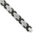 Image of Mens 8.25" Stainless Steel Brushed and Polished Black Plated w/ CZ Bracelet