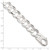 Image of Mens 9" Sterling Silver 15.75mm Concave Beveled Curb Chain Anklet