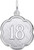 Image of Number 18 Charm (Choose Metal) by Rembrandt