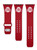Image of Ohio State Buckeyes Silicone Watch Band Compatible with Apple Watch - 38mm/40mm/41mm Red C-AB1-177-38