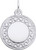 Ornate Round Charm (Choose Metal) by Rembrandt