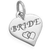 Image of Oxidized Bride Charm 925 Sterling Silver