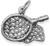 Image of Oxidized Butterfly Net Charm 925 Sterling Silver