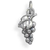 Image of Oxidized Grapes Charm 925 Sterling Silver