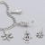Oxidized Snowflake Charm 925 Sterling Silver — additional view