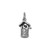 Image of Oxidized Wishing Well Charm 925 Sterling Silver