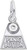 Image of Panic Button Charm (Choose Metal) by Rembrandt