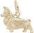 Image of Pembroke Dog Charm (Choose Metal) by Rembrandt