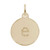 Image of Petite Initial Disc - Lower Case Block E Charm (Choose Metal) by Rembrandt
