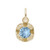 Petite Simulated Birthstone - December Charm (Choose Metal) by Rembrandt