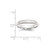 Platinum 4mm Comfort-Fit Milgrain Wedding Band Ring