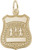 Police Badge Charm (Choose Metal) by Rembrandt
