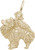 Image of Pomeranian Charm (Choose Metal) by Rembrandt