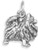Pomeranian Charm 925 Sterling Silver