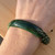 Pull-String Adjustable Beaded Natural Untreated Nephrite Jade Bracelet w/ Bar