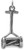 Image of Push Mower Charm 925 Sterling Silver