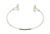 Image of Q Ray - Tio Series - Silver-tone Cuff Bracelet (Q811)