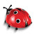 Image of Red Ladybug Glass Figurine Image of Red Ladybug Glass Figurine