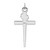Image of Rhodium-Plated & Yellow-Finish Sterling Silver Cross Pendant QC5240