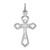 Image of Rhodium-Plated & Yellow-Finish Sterling Silver Cross Pendant QC7921