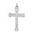 Image of Rhodium-Plated & Yellow-Finish Sterling Silver Rope Cross Pendant QC5386
