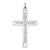 Image of Rhodium-Plated Sterling Silver Crucifix Pendant QC3382