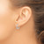 Image of 13mm Rhodium-Plated Sterling Silver Diamond Huggie Hoop Earrings QDX124