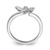 Image of Rhodium-Plated Sterling Silver Dragonfly Toe Ring