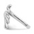 Image of Rhodium-Plated Sterling Silver Heart w/ Wing Toe Ring