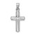 Image of Rhodium-Plated Sterling Silver Hollow Crucifix Pendant