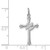 Image of Rhodium-Plated Sterling Silver Holy Spirit Cross w/ Dove Charm