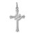 Image of Rhodium-Plated Sterling Silver Holy Spirit Cross w/ Dove Charm