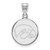 Image of Rhodium-plated Sterling Silver LogoArt University of Iowa Medium Disc Pendant