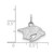 Image of Rhodium-plated Sterling Silver NHL LogoArt Nashville Predators XS Pendant