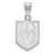Rhodium-plated Sterling Silver NHL LogoArt Vegas Golden Knights Medium Pendant