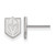 Rhodium-plated Sterling Silver NHL LogoArt Vegas Golden Knights XS Stud Earrings