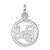 Rhodium-Plated Sterling Silver Peace Circle Charm