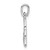 Image of Rhodium-Plated Sterling Silver Polished Trinity Knot Pendant