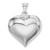 Image of Rhodium-Plated Sterling Silver Puffed Heart Pendant QC5984