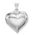 Image of Rhodium-Plated Sterling Silver Puffed Heart Pendant QC5984