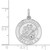 Image of Rhodium-Plated Sterling Silver Saint Joseph Medal Charm QC5682