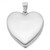 Image of Rhodium-Plated Sterling Silver Satin, Enameled, Shiny-Cut Rose Locket Pendant